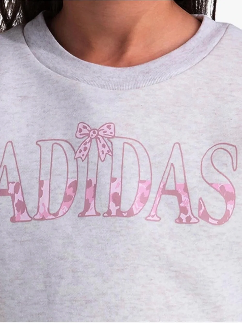 adidas Cream and Pink Girls' Peplum Pullover Pajama Set